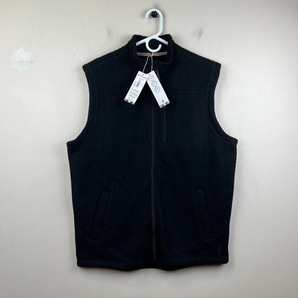 NWT Smartwool Black  Wool Vest Size XL
